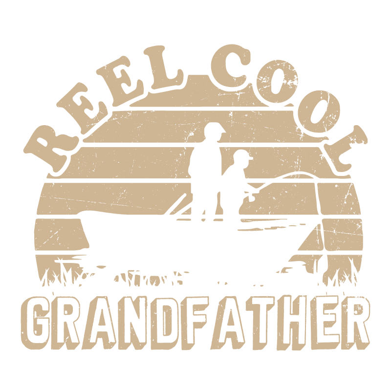 Funny T-Shirts design "Reel Cool Grand Father"