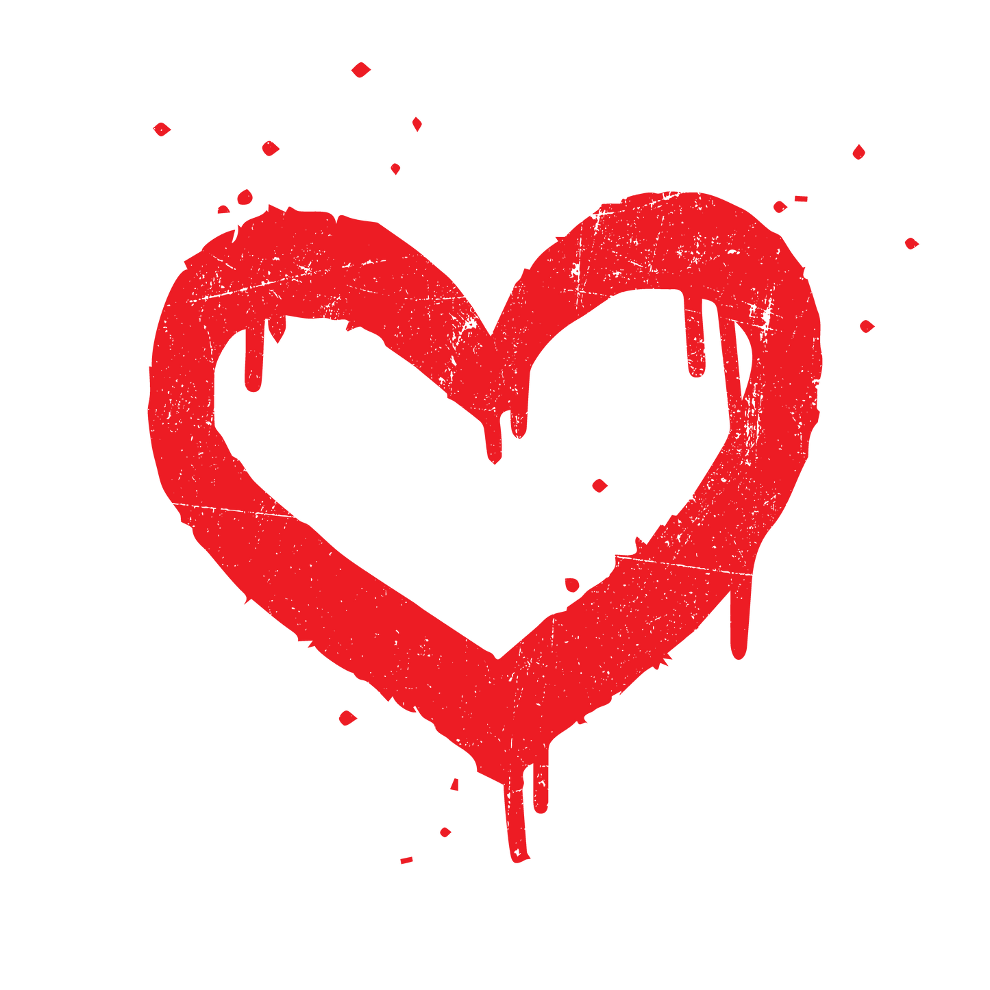 Funny T-Shirts design "Heart Painted Valentine Day Tee"
