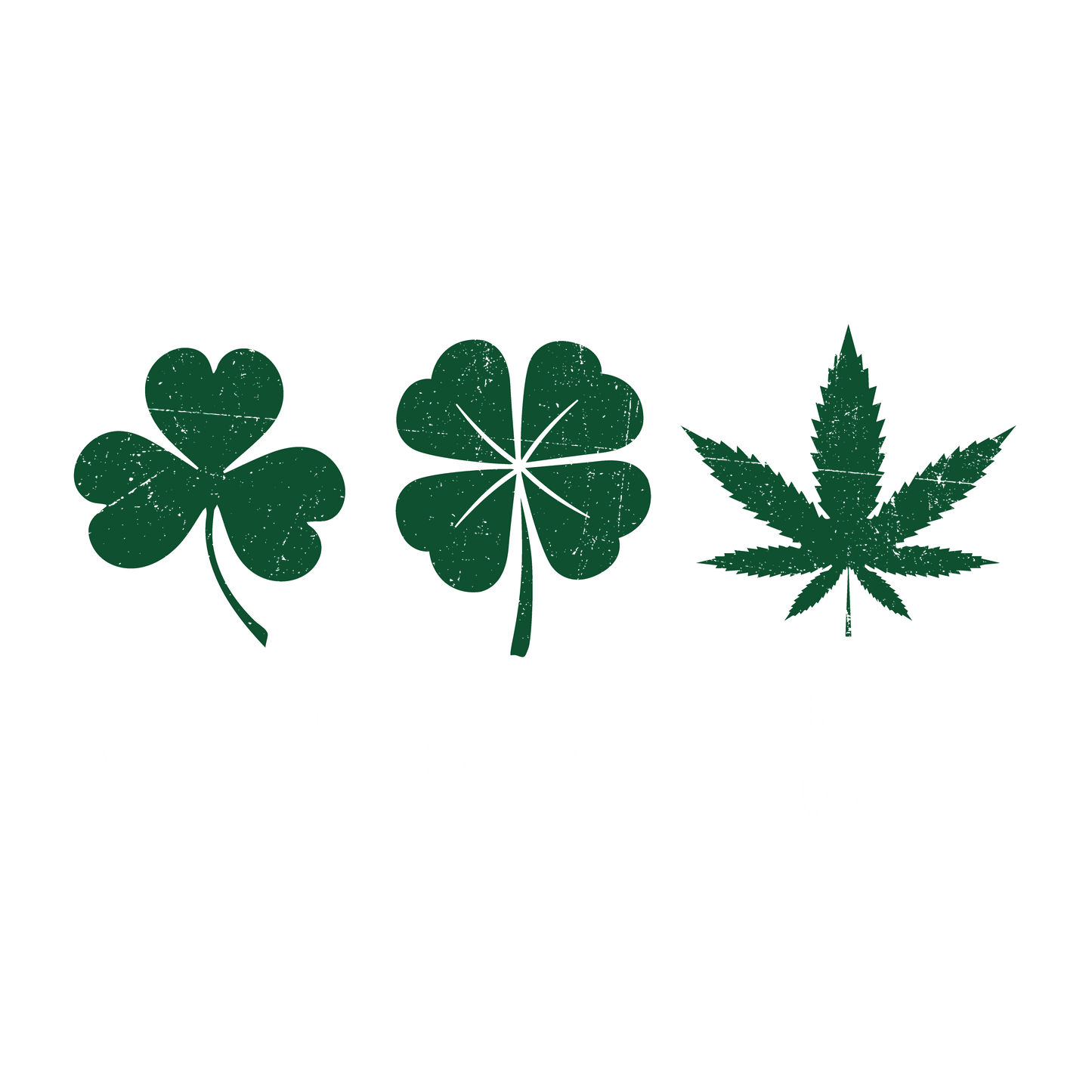 Funny T-Shirts design "Normal, Lucky, Super Lucky Mens Tee"