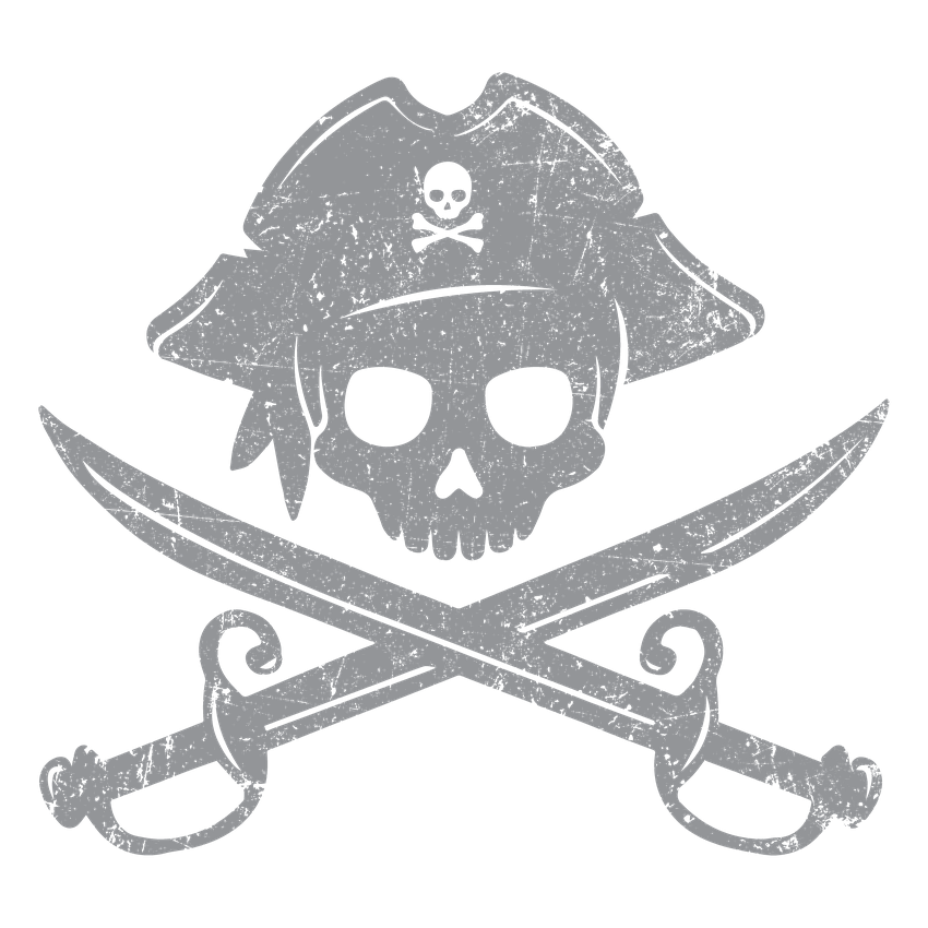 Pirate Tee Cross Swords - Roadkill T-Shirts