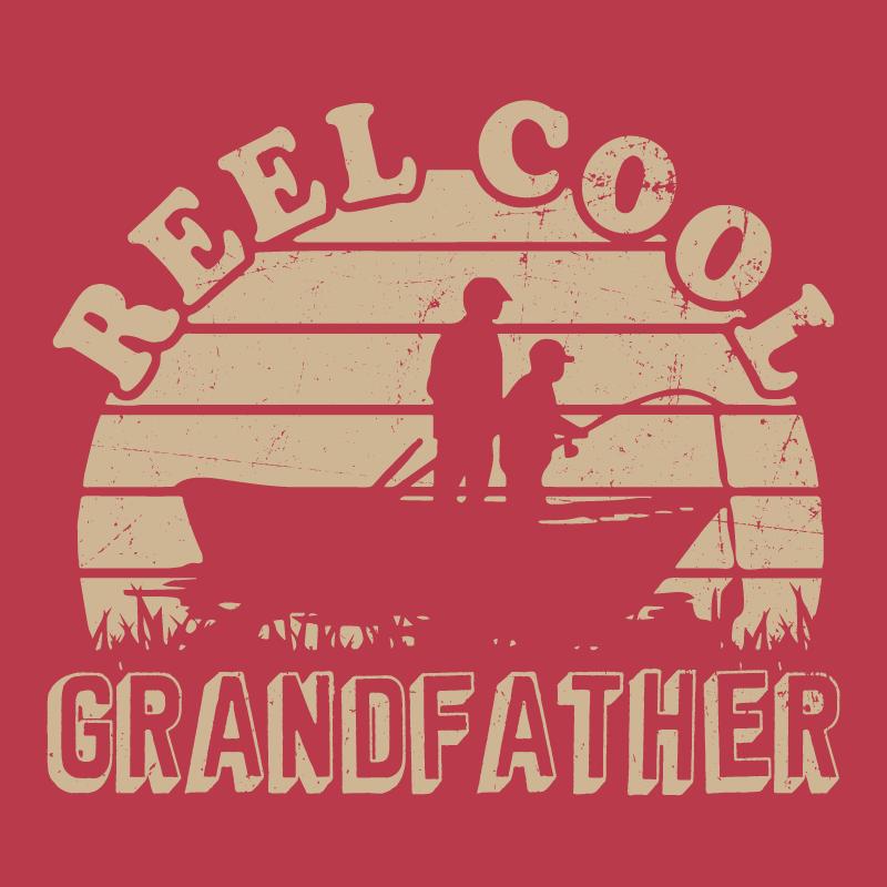 Funny T-Shirts design "Reel Cool Grand Father"