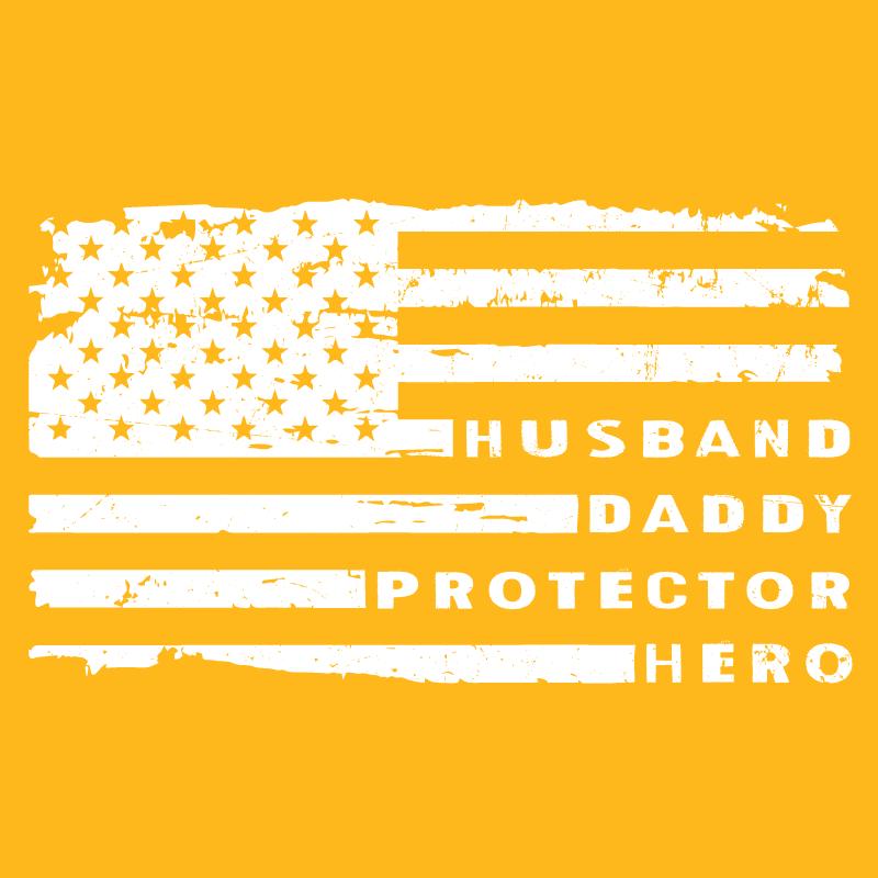 Husband Daddy Protector Hero Fathers Day T Shirt - Roadkill T-Shirts