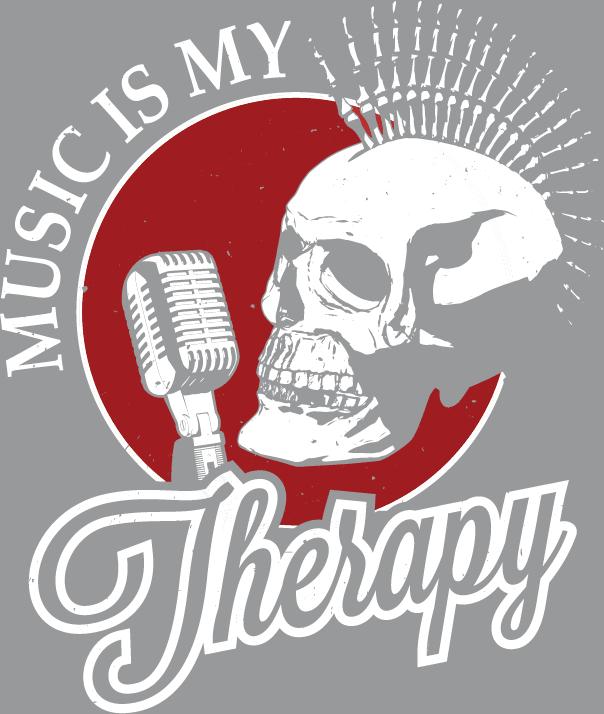 Music is My Therapy - Roadkill T-Shirts