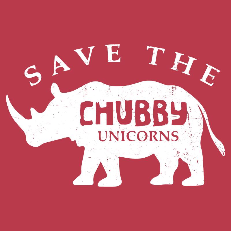 Funny T-Shirts design "Save the Chubby Unicorns"