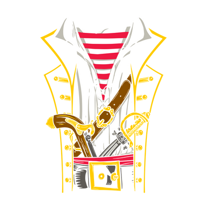 Funny T-Shirts design "Pirate Outfit Mens Tee"