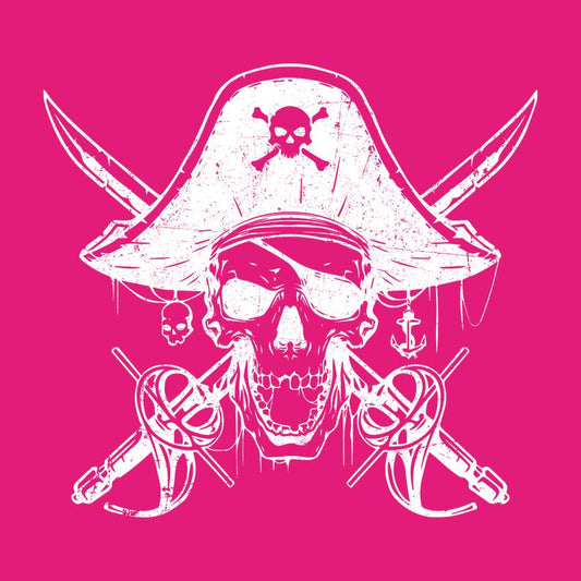 Funny T-Shirts design "Skull Bones Pirate with Hat Mens Tee"