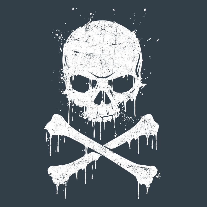 Skull Dripping Mens T Shirt - Roadkill T-Shirts