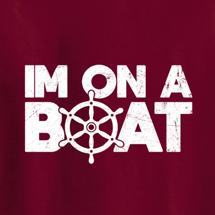Funny T-Shirts design "I am on a Boat, Mens  Tee"