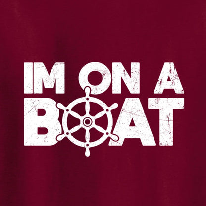 Funny T-Shirts design "I am on a Boat, Mens  Tee"